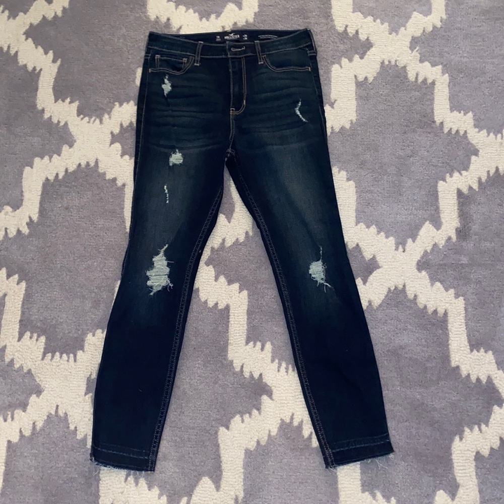 Hollister Dark Wash Ripped Jeans